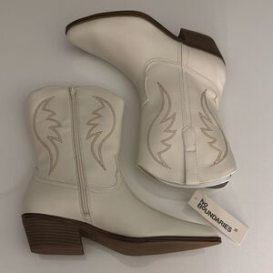 Western Boots Womens 11 White